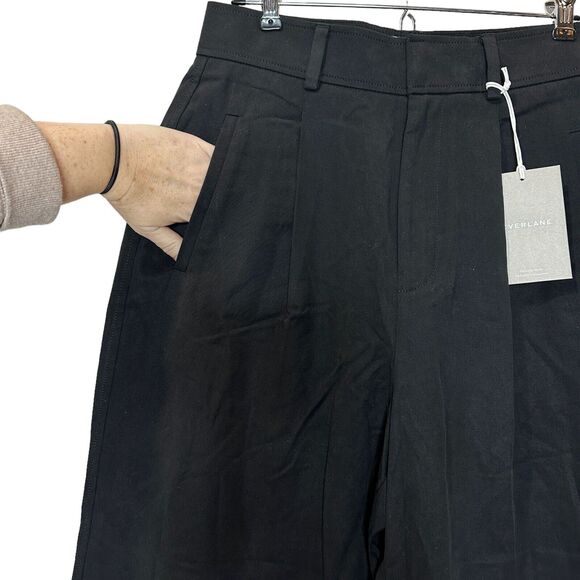 Everlane The Way High Drape Pant Wide Leg Hi-Rise Black Women's 6S Inseam 29 NWT - Picture 10 of 13